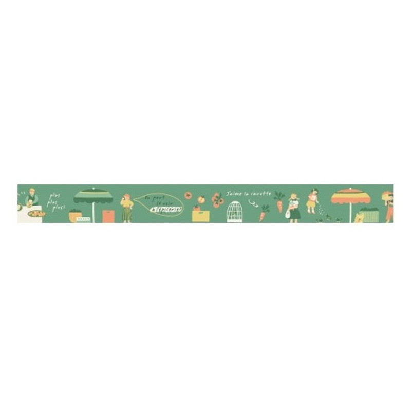 Dailylike Deco 25mm single roll masking tape - Greengrocery store Dailylike Deco 25mm single roll masking tape - Greengrocery store