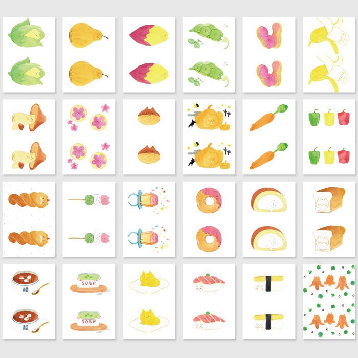 NACOO Sweet cat small label sticker set