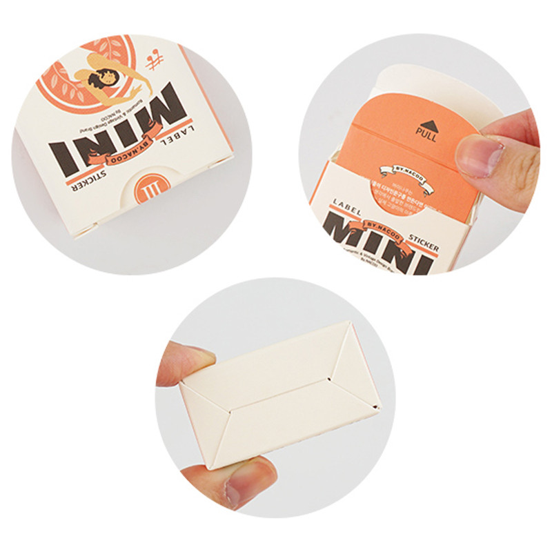 Smart package - NACOO Vintage 3 Mini Label Sticker Pack Smart package - NACOO Vintage 3 Mini Label Sticker Pack