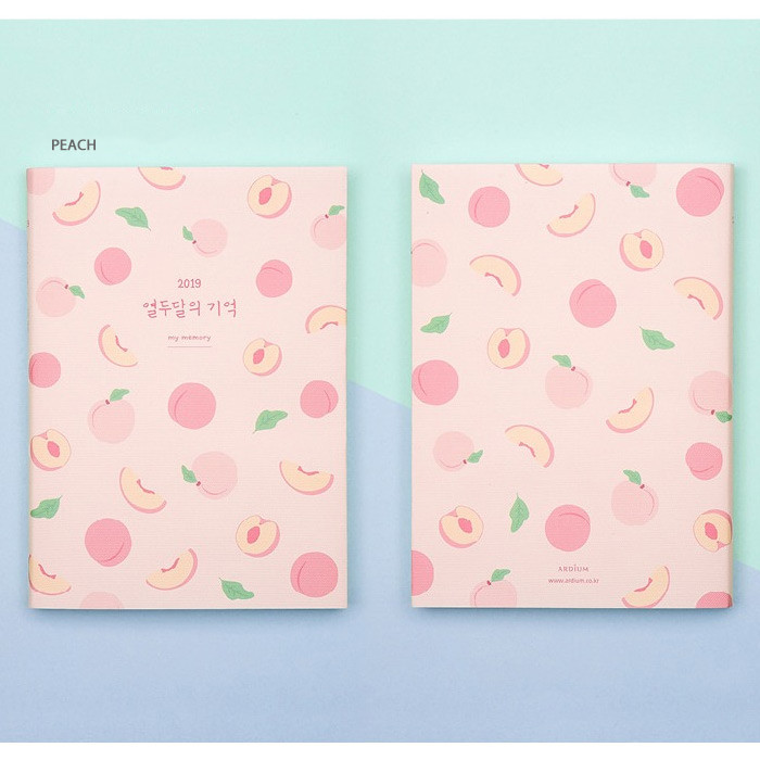 Peach - Ardium 2019 Memory dated daily agenda planner
