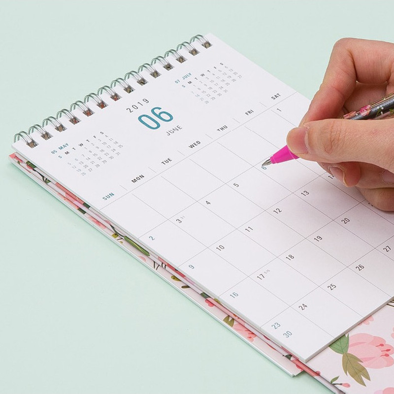 Ardium 2019 Flowery small desk flip calendar Ardium 2019 Flowery small desk flip calendar