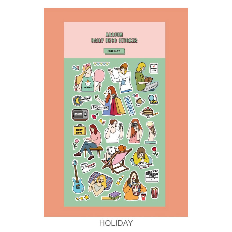 Holiday - Ardium Daily colorful illustration deco paper sticker