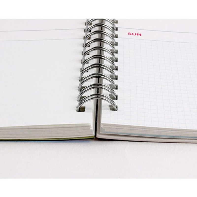 Wire-bound - Wanna This Clear undated weekly planner