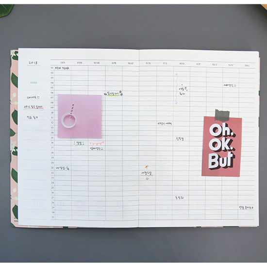 Yearly plan - Perfume dateless weekly diary planner