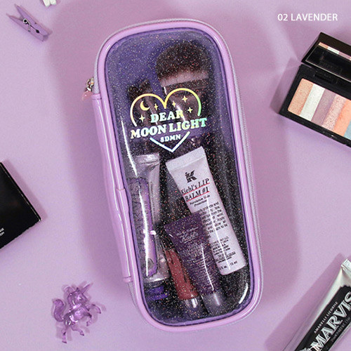 Lavender - Dear moonlight twinkle multi zip around pouch