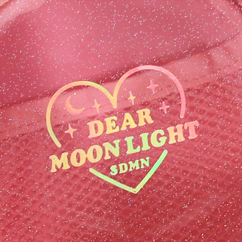 Hologram logo - Dear moonlight twinkle circle zipper pouch