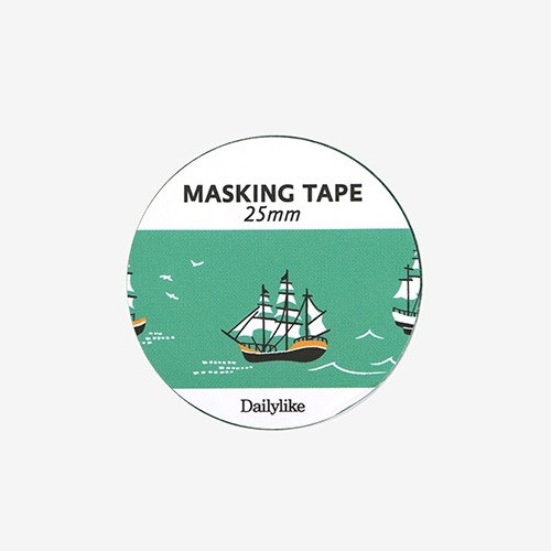 Dailylike Deco 25mm single roll masking tape - Ship