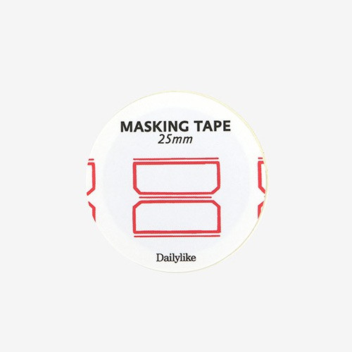 Dailylike Deco 25mm single roll masking tape - Name tag 2