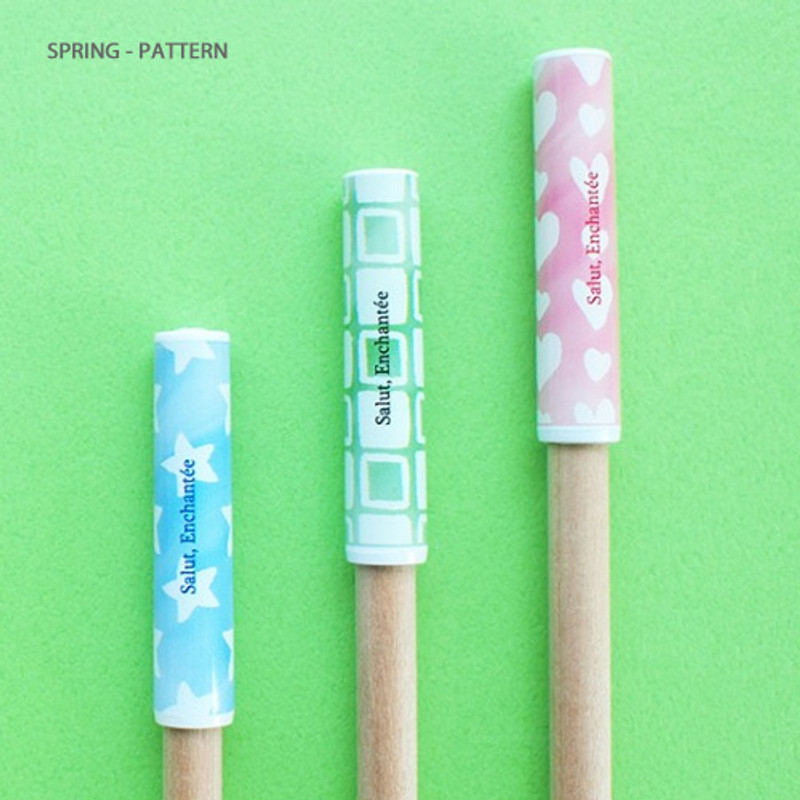 Spring-pattern - Hello Today Design pencil cap set