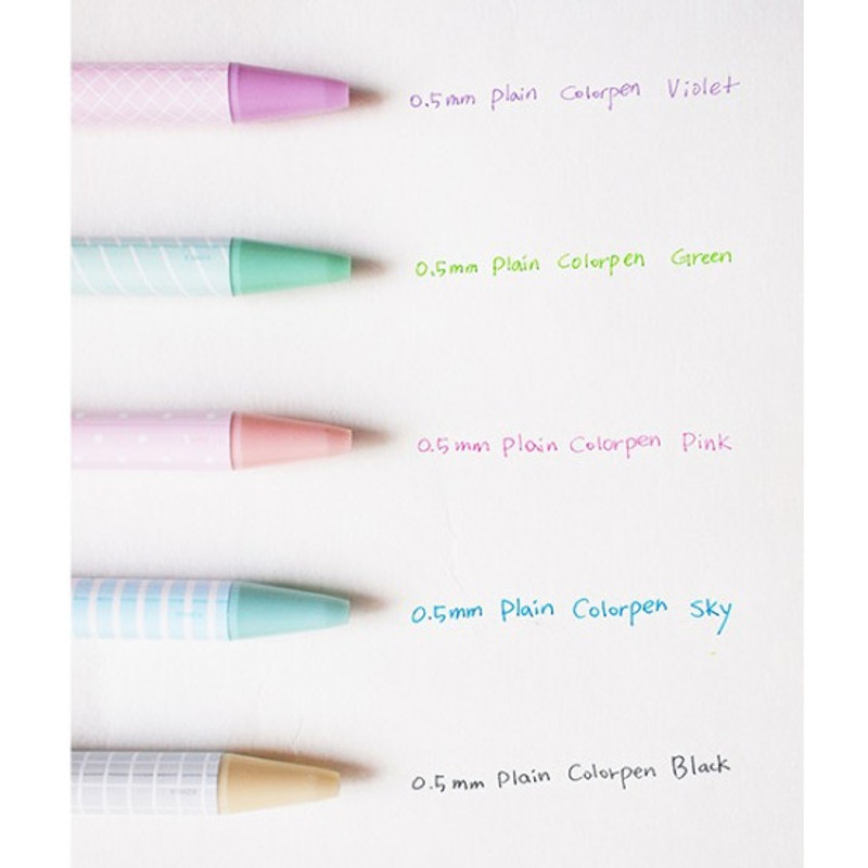 Color - Hello Today Plain color ink 0.5 mm ballpoint pen - B type