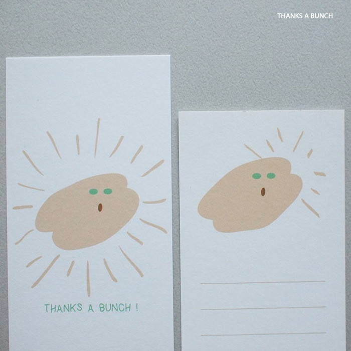 Thanks a bunch - Hello Today Mua Mua small message card