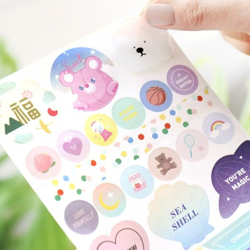 Example of use - Diary deco sticker 9 sheets in one set ver9 Example of use - Diary deco sticker 9 sheets in one set ver9