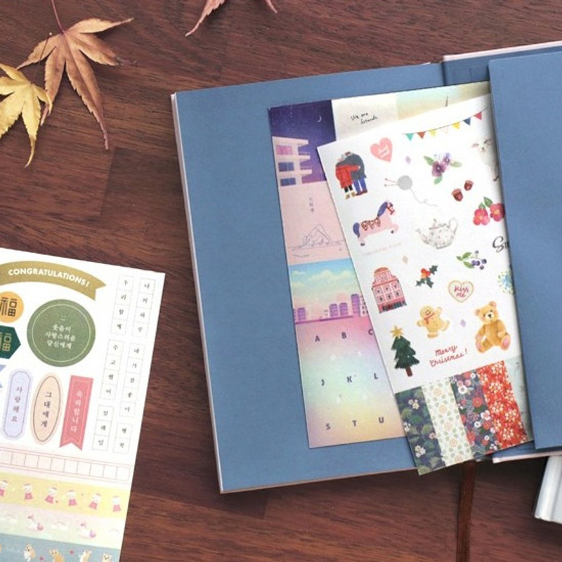 Example of use - Diary deco sticker 9 sheets in one set ver9 Example of use - Diary deco sticker 9 sheets in one set ver9