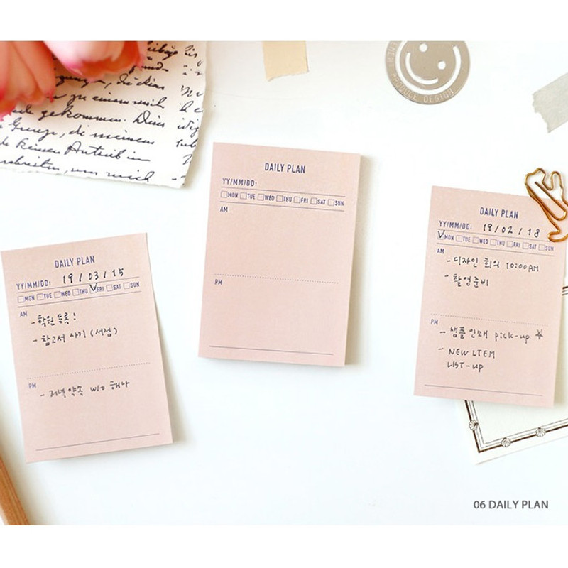 Daily plan - PAPERIAN Make a memo sticky notepad Daily plan - PAPERIAN Make a memo sticky notepad