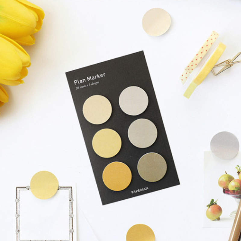 Honey - Round small sticky notepad for monthly and weekly plan