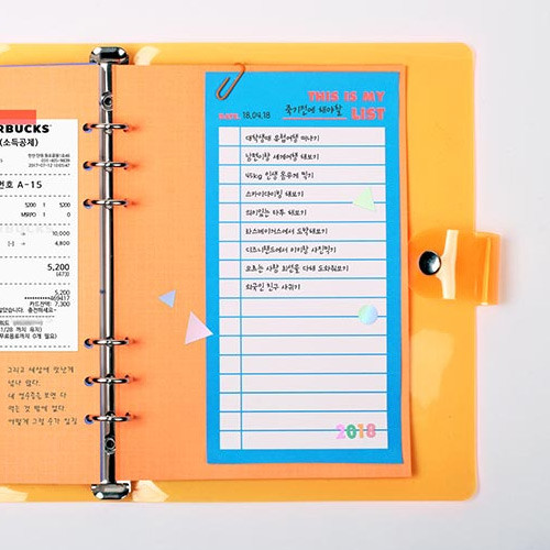 Example of use - Neon large checklist memo notepad