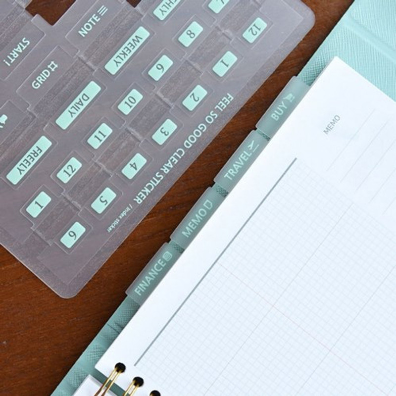 Play obje Feel so good clear adhesive index tab deco sticker Play obje Feel so good clear adhesive index tab deco sticker