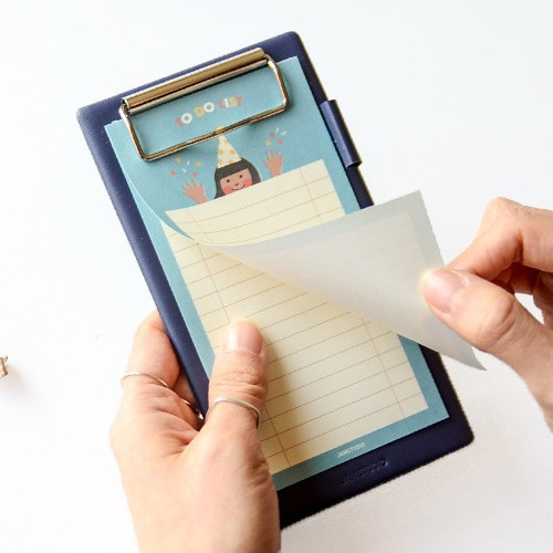 Example of use - Jam medium clipboard with pen holder ver2