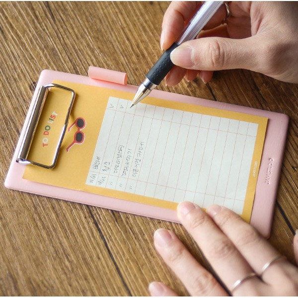 Example of use - Jam medium clipboard with pen holder ver2