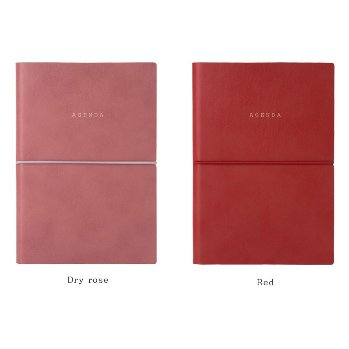 Dry rose, Red - Agenda large dateless weekly planner diary ver12