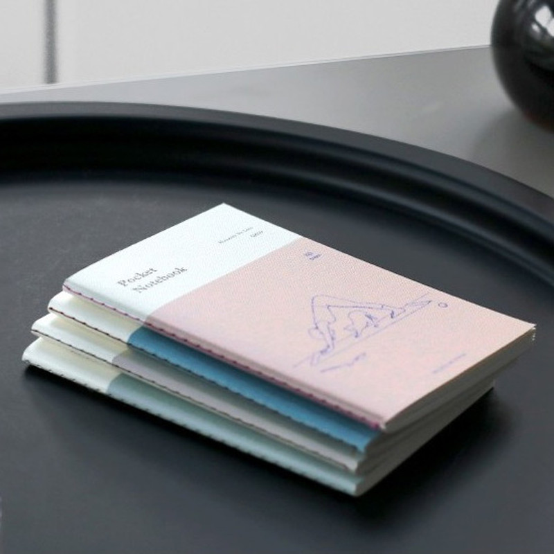 Sewn bound - Pocket sewn bound small grid notebook ver.2 Sewn bound - Pocket sewn bound small grid notebook ver.2