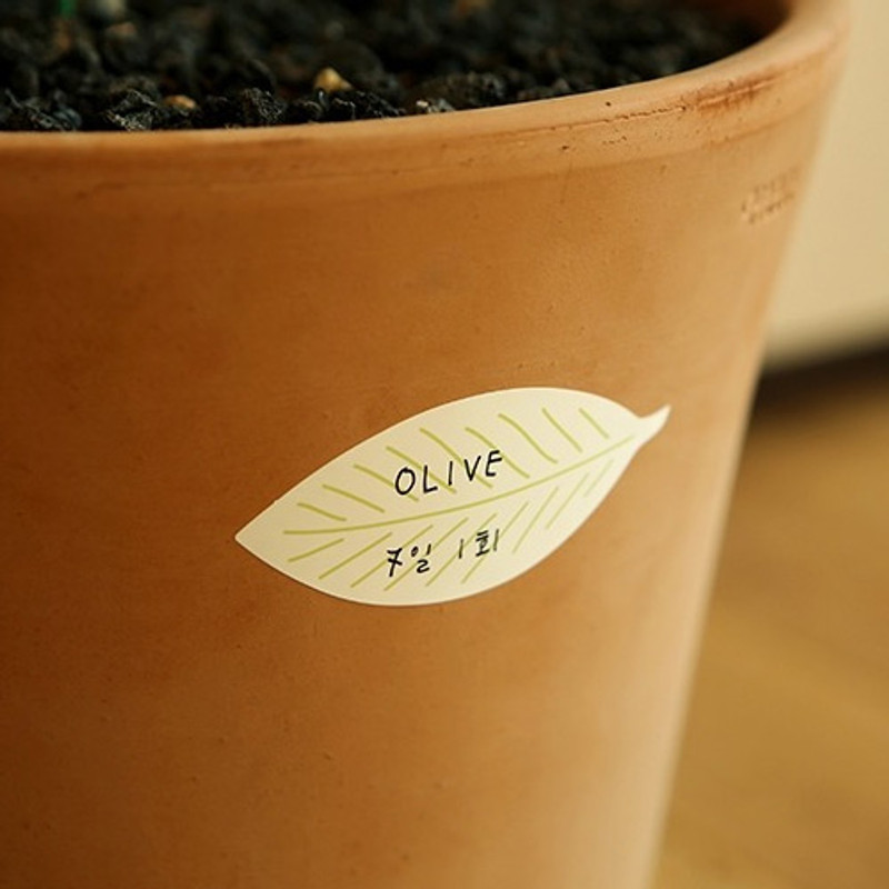 Example of use - Dailylike Leaf name tag label sticker set