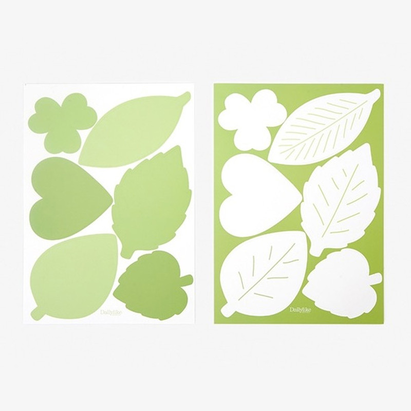 Dailylike Leaf name tag label sticker set Dailylike Leaf name tag label sticker set