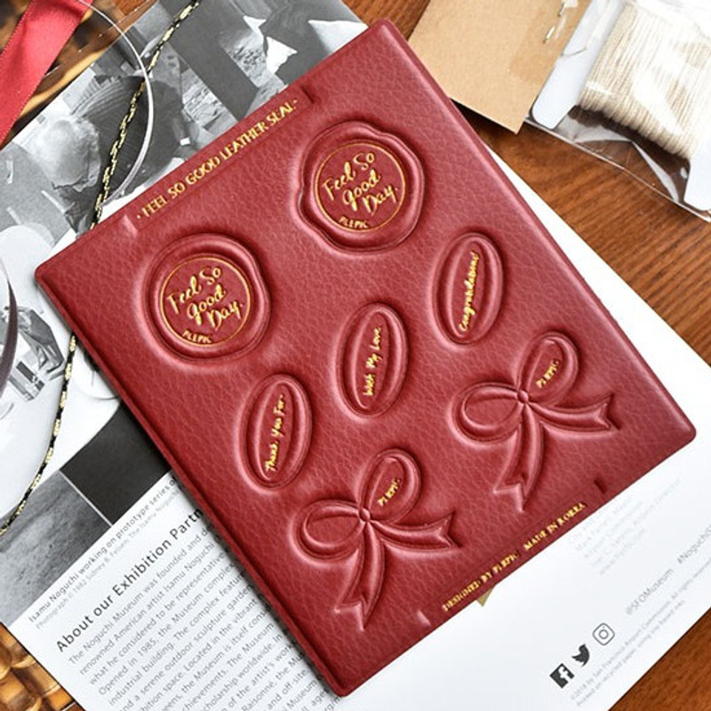 Play obje Feel so good leather seal deco sticker