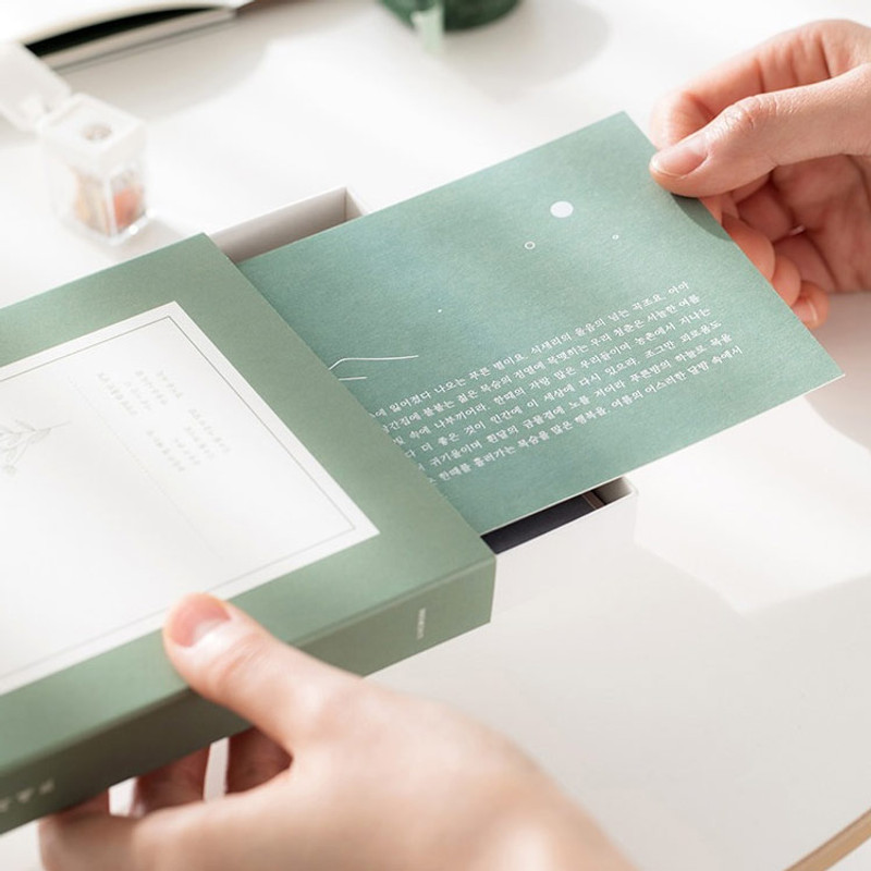 Livework Korean poetry postcard and envelope set Livework Korean poetry postcard and envelope set