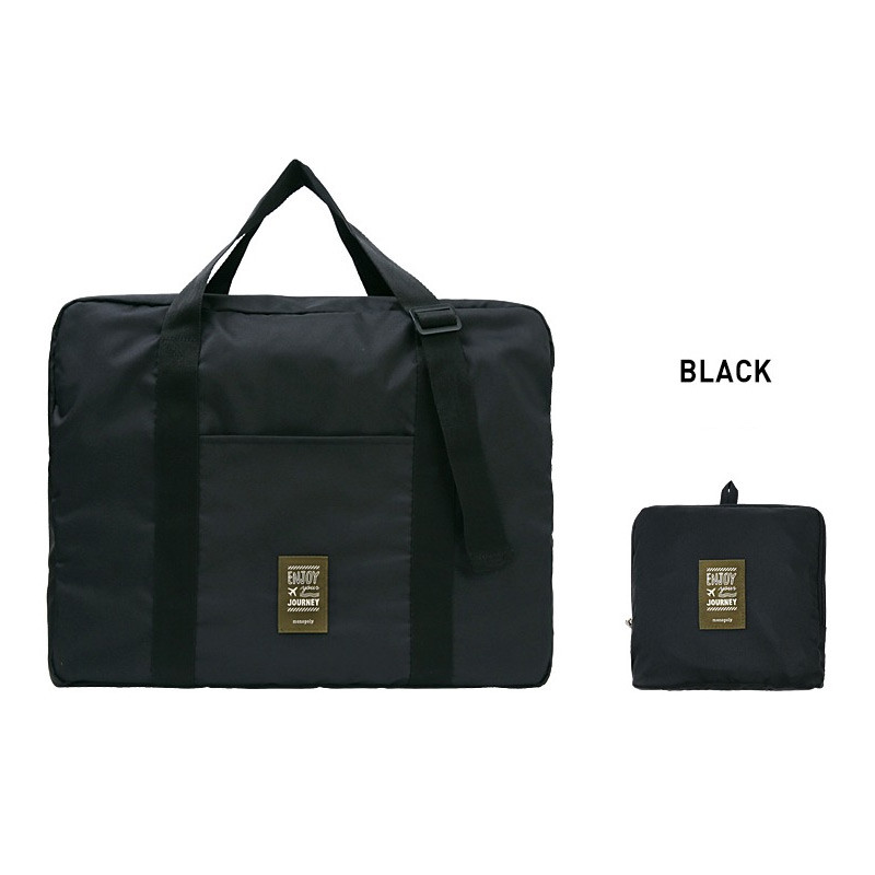 Black - Monopoly Easy carry large travel foldable duffle bag
