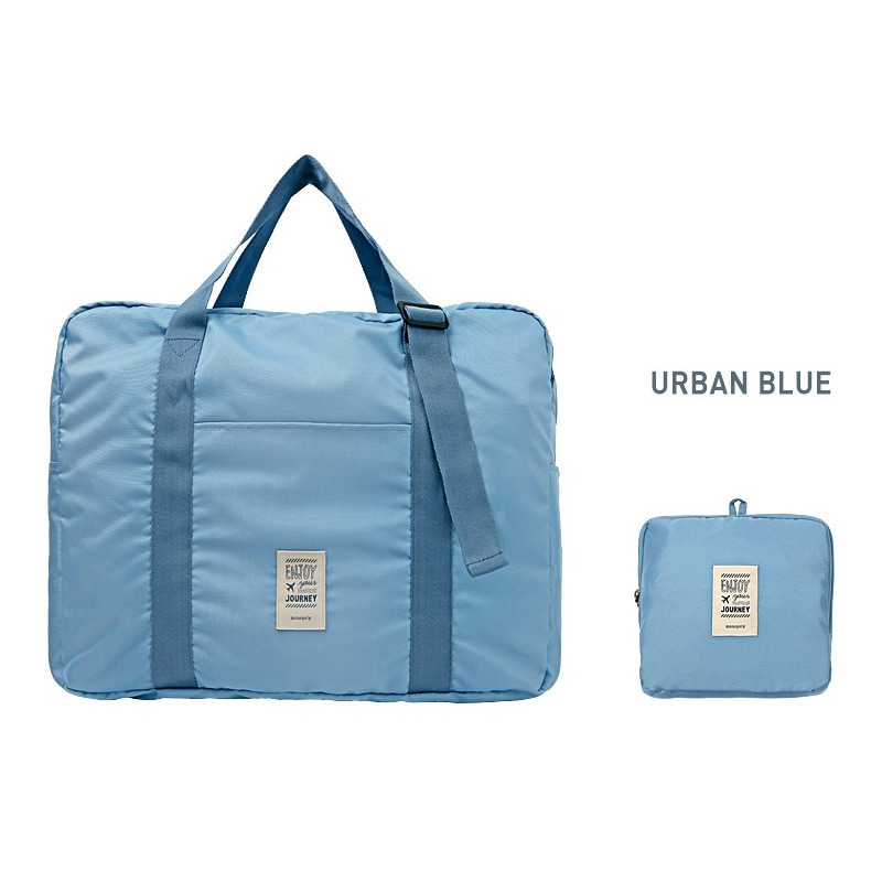 Urban blue - Easy carry large travel foldable duffle bag