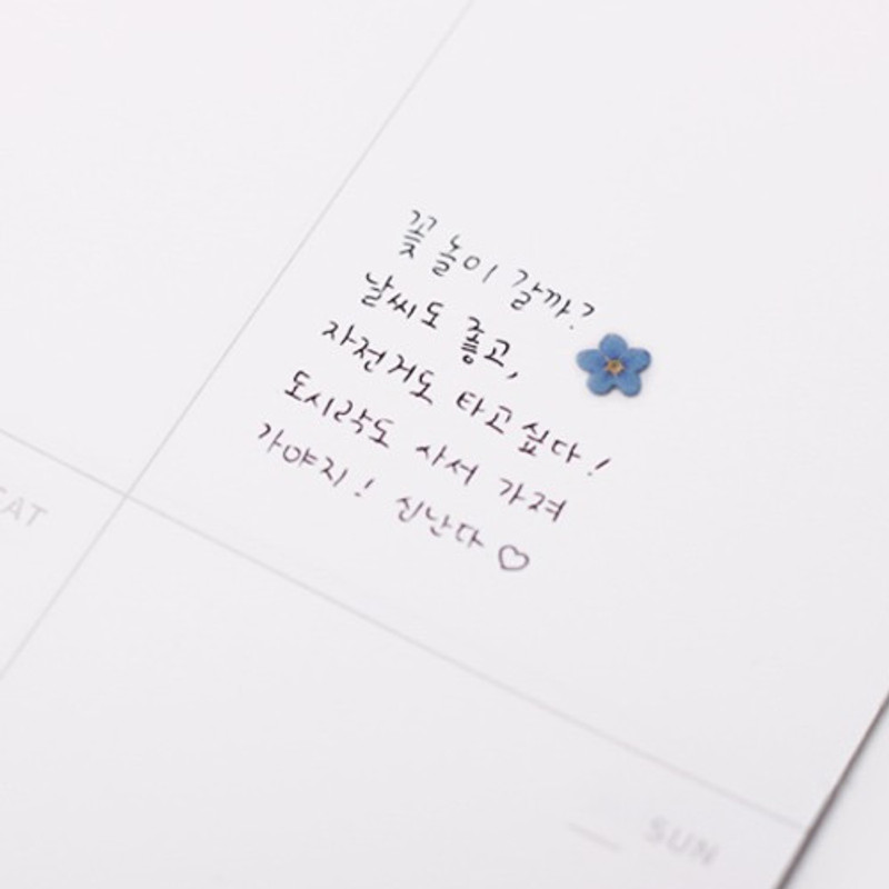 Example of use - Appree Forget me not press flower deco sticker Example of use - Appree Forget me not press flower deco sticker