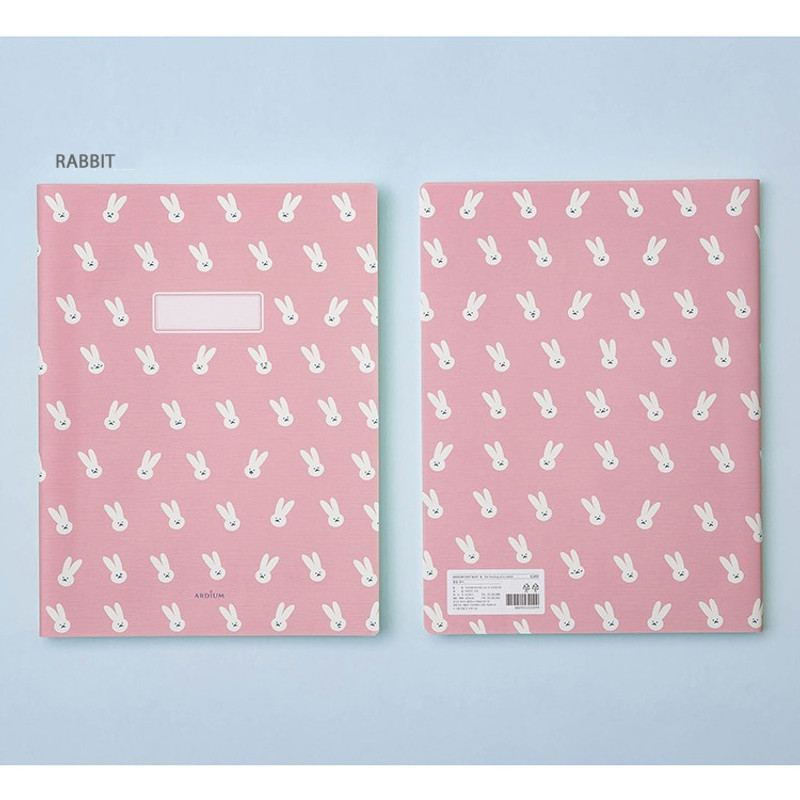 Rabbit - Ardium Soft pattern extra large lined school notebook Rabbit - Ardium Soft pattern extra large lined school notebook