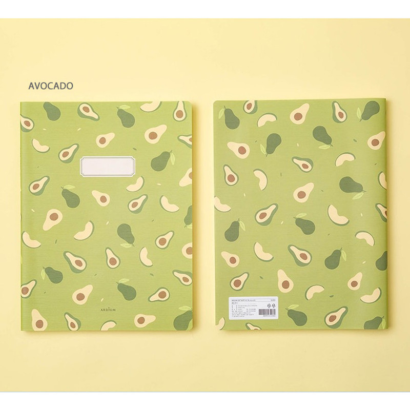 Avocado - Ardium Soft pattern extra large lined school notebook Avocado - Ardium Soft pattern extra large lined school notebook