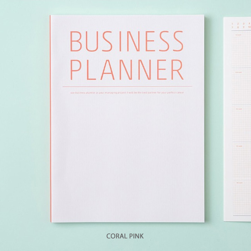 Coral pink - Ardium Business 3 months dateless daily planner ver3 Coral pink - Ardium Business 3 months dateless daily planner ver3