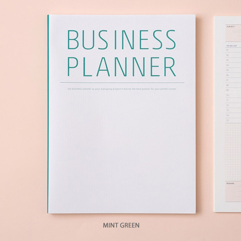 Mint green - Ardium Business 3 months dateless daily planner ver3 Mint green - Ardium Business 3 months dateless daily planner ver3