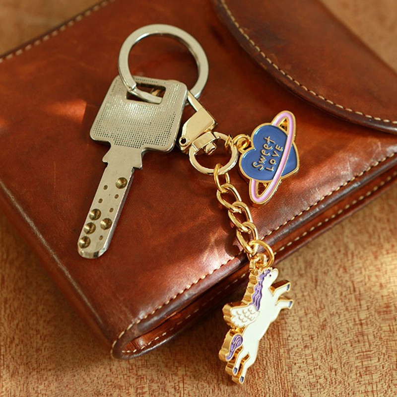 Unicorn - Dailylike Daily 24K gold plated keyring keychain