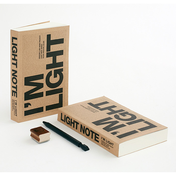 I'm Light handy plain notebook