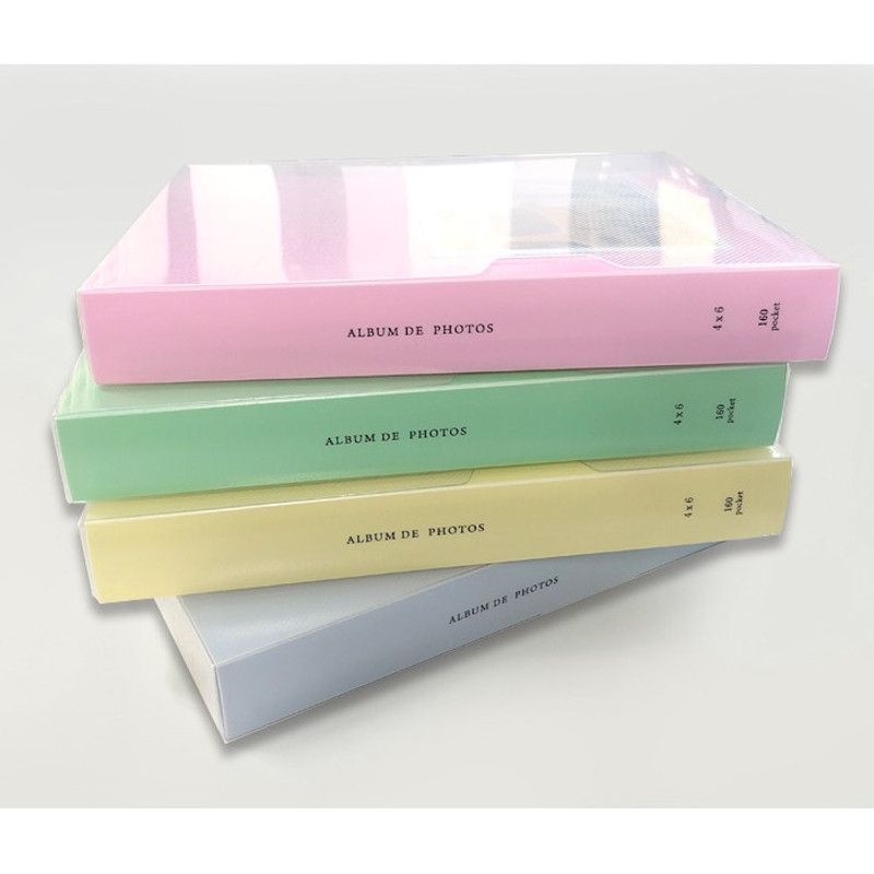 PP cover - 2young Pastel 4X6 slip in 160 pockets photo album PP cover - 2young Pastel 4X6 slip in 160 pockets photo album
