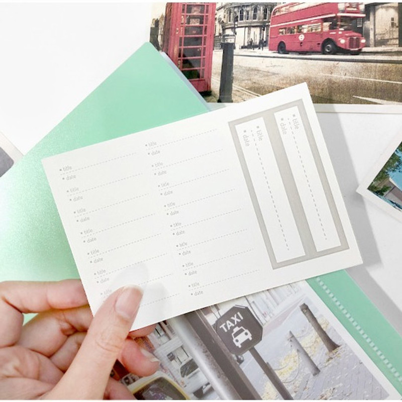 index sticker - 2young Pastel 4X6 slip in 160 pockets photo album index sticker - 2young Pastel 4X6 slip in 160 pockets photo album