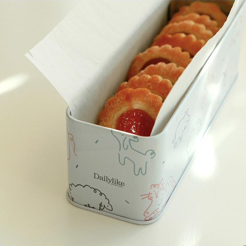 Example of use - Dailylike Doodling metal rectangular tin case box Example of use - Dailylike Doodling metal rectangular tin case box