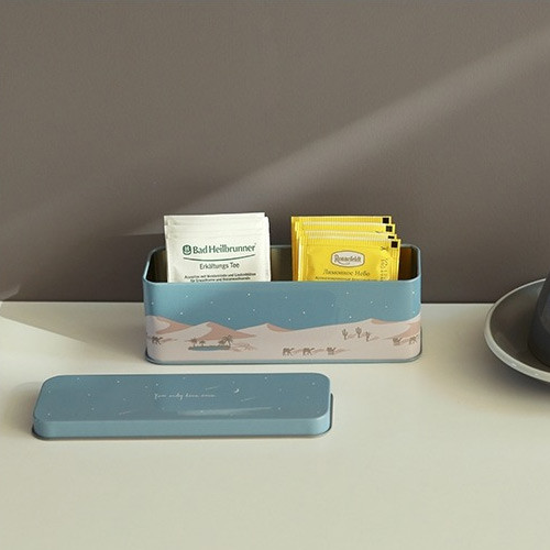Example of use - Dailylike Desert metal storage rectangular tin case box 