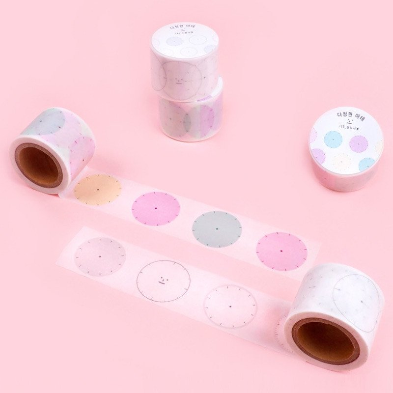 Friendly clock 30mm paper deco masking tape Friendly clock 30mm paper deco masking tape