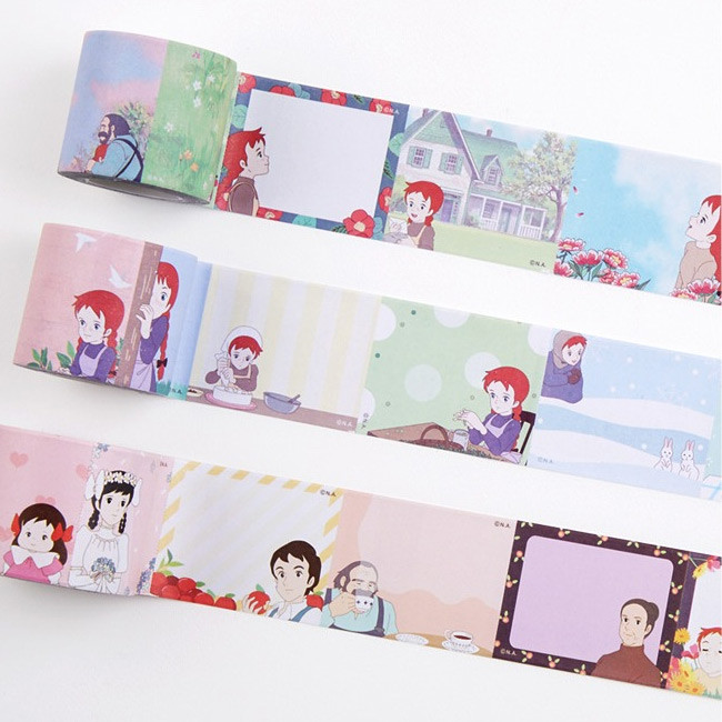 Flying Whales Anne of green gables single roll sticky memo note tape