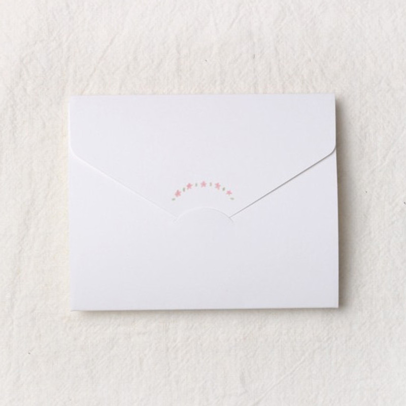 How to use - Thanks folded letter card envelope set