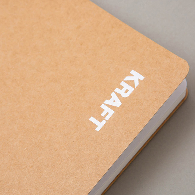 Kraft - Ardium B+W kraft softcover large lined notebook