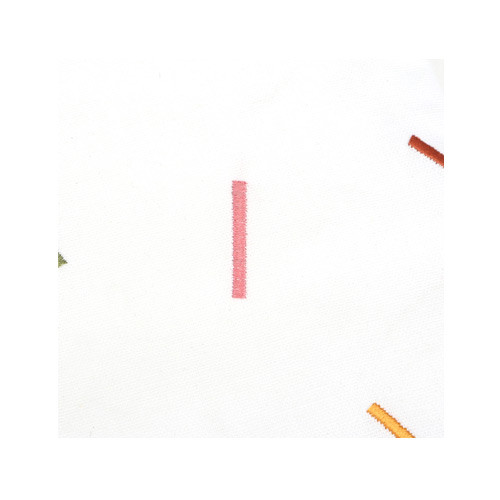 Dailylike Embroidery rectangle fabric zipper pouch - Figure