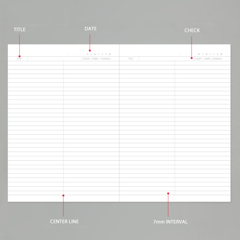 Composition - Lovable spiral bound lined notebook ver2