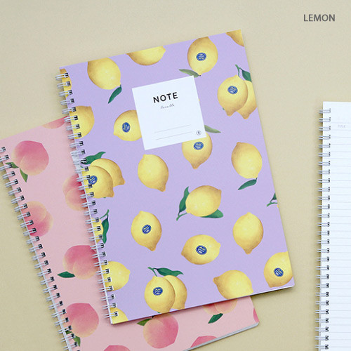 Lemon - Lovable spiral bound lined notebook ver2