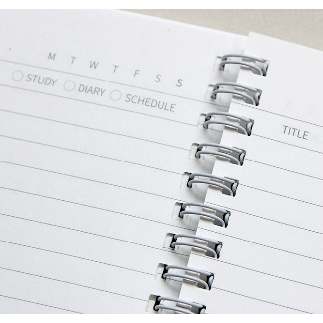 Ruled page - Lovable spiral bound lined notebook ver2